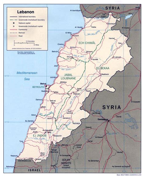Maps Of Lebanon Detailed Map Of Lebanon In English Tourist Map Of