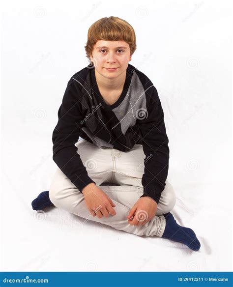 Cool Looking Boy Sitting On The Floor Stock Image Image 29412311