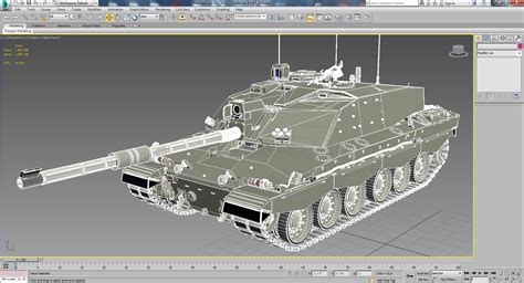 3d Model Of Challenger 2 Mbt Tank
