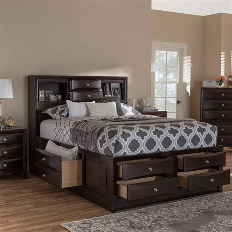 King Size Bed Frame With Drawers Canada King Size Platform Bed Frame