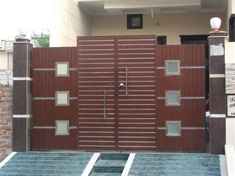 40 spectacular front gate ideas and designs renoguide. Pin by Dhanya Vipin on Gate design | Modern front gate ...
