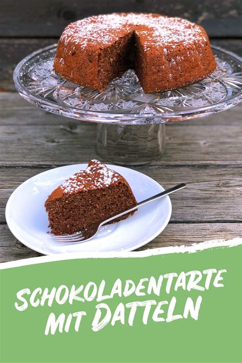 Schokoladentarte mit Datteln