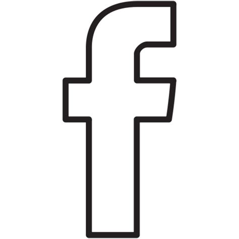 Facebook Logo Black And White Vector Salonose