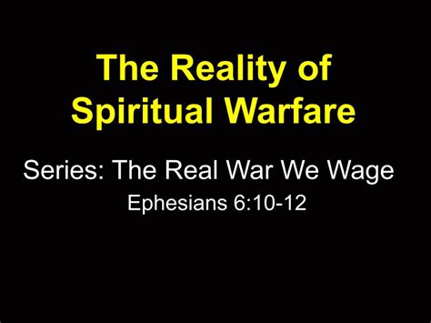The Real War We Wage Faithlife Sermons
