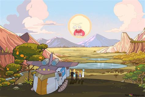 Rick And Morty And Sun 4k Wallpaper Download