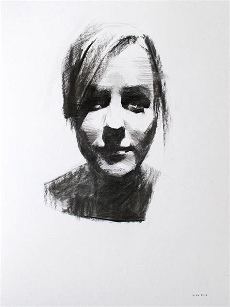 Charcoal Portrait Studies By Mike Creighton Via Behance Portrait