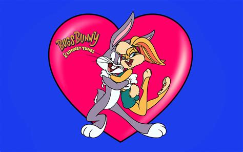 Hd Wallpaper Looney Tunes Bugs Bunny And Lola Bunny Post Card Desktop Wallpaper Backgrounds For