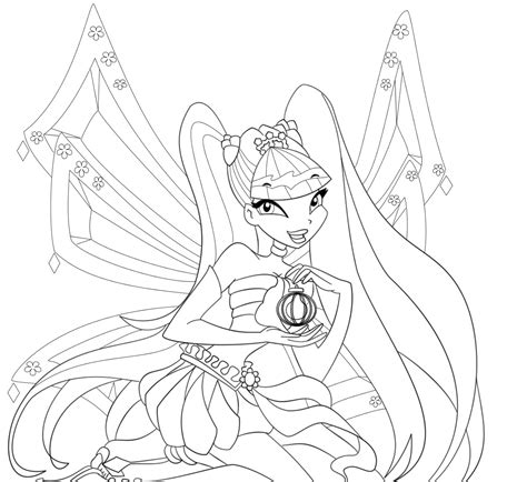 Winx Coloring Pages For Girls