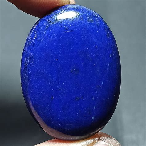 91ct Natural Top Blue Color Lapis Lazuli Cab 100 Natural Etsy