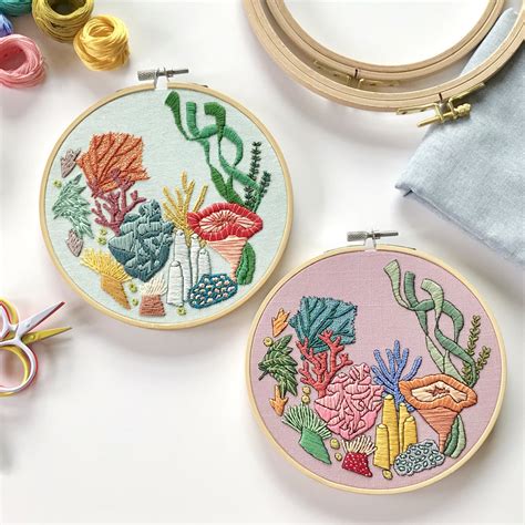 10 Hand Stitch Embroidery Patterns Available For Instant Download
