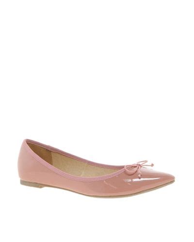Asos Asos Live Pointed Ballet Flats In Pink Lyst