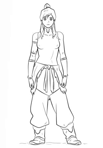 Coloriage Korra Coloriages Imprimer Gratuits