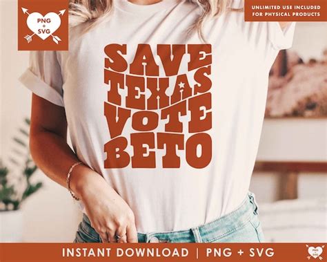 Beto Svg Png Vote Svg Save Texas Vote Beto Texas Svg Beto Etsy