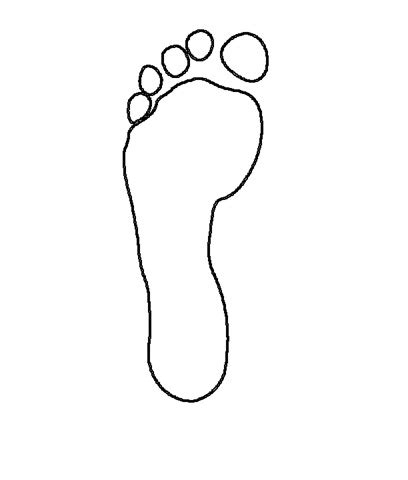 outline   footprint clipartsco