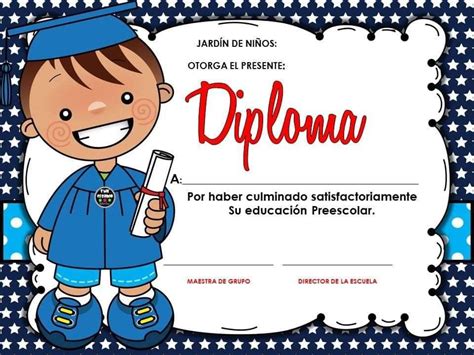 Pin De Lihaiba Ochoa En Preescolar Diplomas Infantiles Diplomas Para