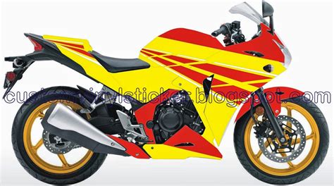 Options cbr 600 valentino rossi edition. STICKRENZ: Honda CBR250R - Yellow Red White Wrapping ...