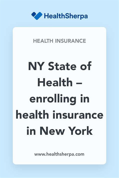 Affordable health insurance in ny offers health and dental insurance quote comparisons from a wide variety of carriers to help clients secure better coverage for lesser money. NY State of Health - enrolling in health insurance in New ...