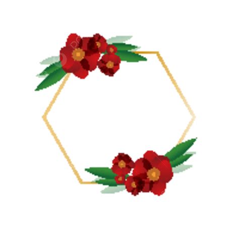 Gambar Border Vector Element Bingkai Bunga Bunga Pernikahan Png Dan