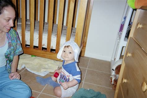 Logan And Diaper He Wont Wear A Hat But Hell Leave The Dia Flickr