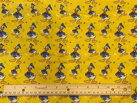Donald Duck Fabric Disney Fabric Fat Quarter Fabric 100 Etsy