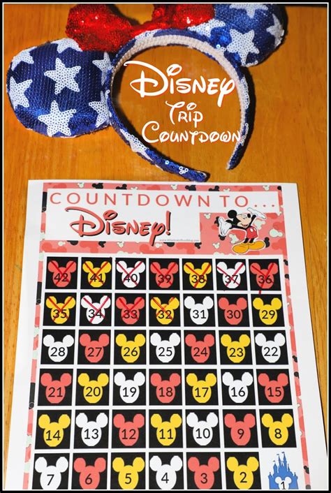 Works great with wordpress, shopify, squarespace, wix, tumblr, blogger, weebly. Disney Trip Countdown | Free Printable - For the Love of Food