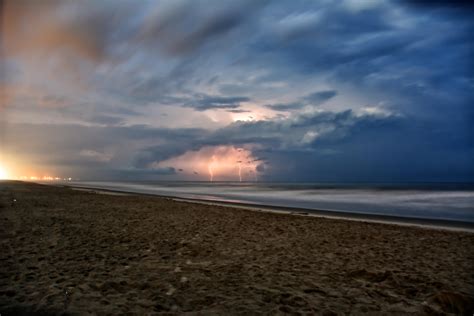 Lightning Storm Off The Coast Of Myrtle Beach Sc Oc 6000x4000