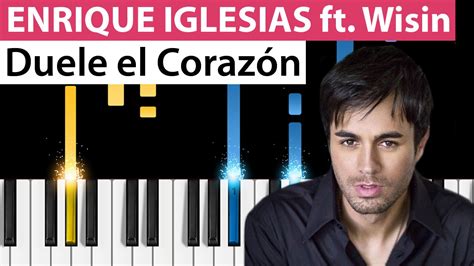 Enrique Iglesias Duele El Corazón Ft Wisin Piano Tutorial How To