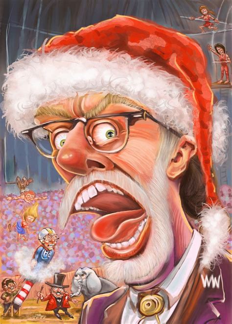 Webb Wilder At Christmastime By Rob Maystead Caricature Drawings