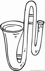 Trombone Coloring Pages Instruments Coloringpages101 Color Results sketch template