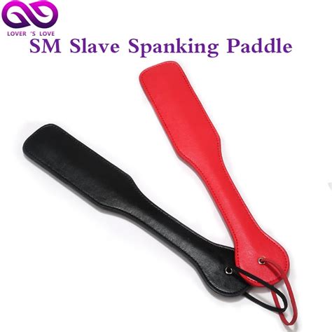 black 32 5 5cm delicate leather sm slave spanking paddle flogger submissive slave fetish black