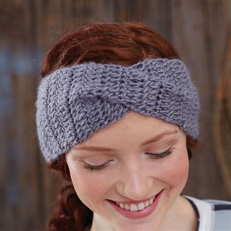 Bernat Twisted Step Sister Headband Crochet Sweater Pattern Free