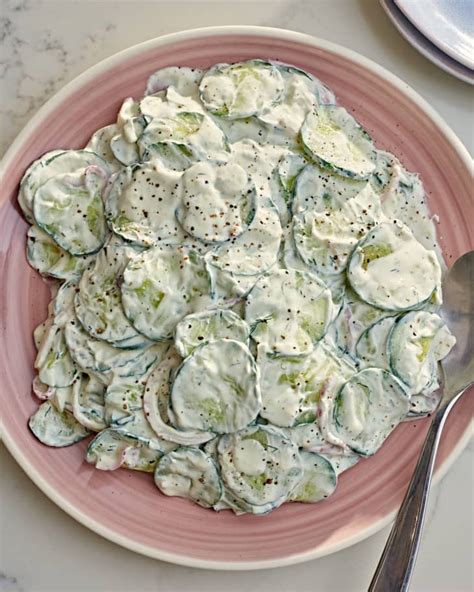 We Tried 4 Popular Creamy Cucumber Salad Recipes Heres The Best The Kitchn