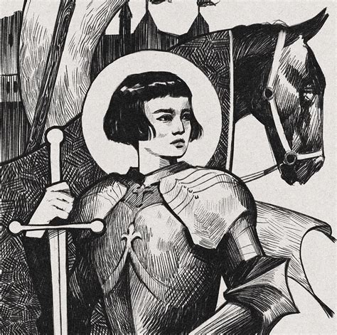 Joan Of Arc Digital Art By Karolina Isay Fine Art America