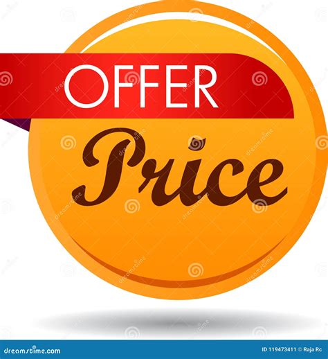 Offer Price Web Button Icon Stock Vector Illustration Of Banner T