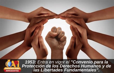 1953 entra en vigor el convenio para la protección de los derechos humanos y de las libertades