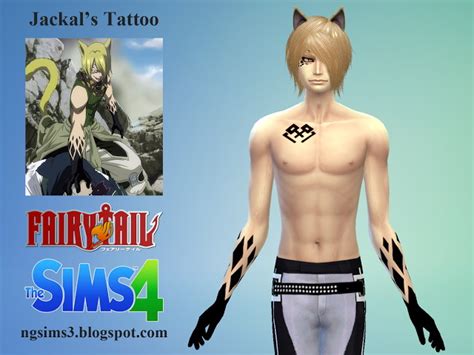 Jackals Fantasy Tattoo At Ng Sims3 Sims 4 Updates