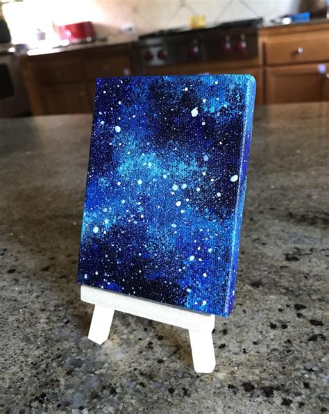 Galaxy Painting Acrylic Nebula Painting Acrylic Painting Painting