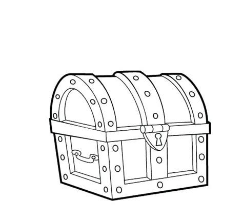 Treasure Chest Coloring Page At Free Printable