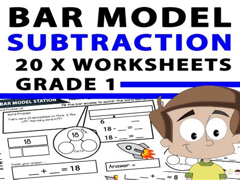 Bar Model Subtraction Worksheets Years 1 And 2 Teaching Resources