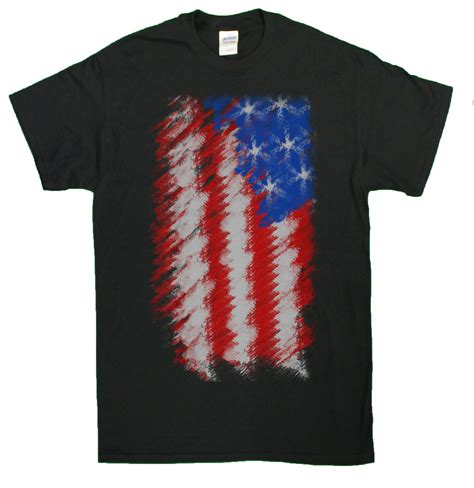 Mens American Flag 4th Of July Tribute Patriotic Distressed T Shirt