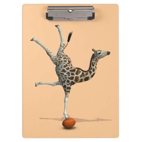 Balancing Giraffe Clipboard Giraffe Custom Clipboards