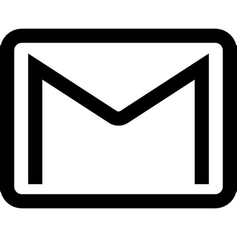 Also gmail icon png white available at png transparent variant. Gmail Icon Black And White at Vectorified.com | Collection ...