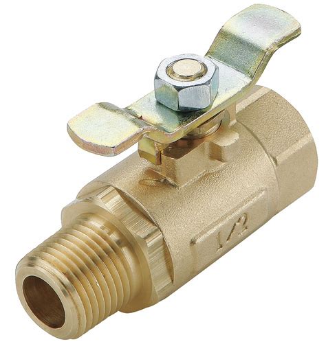 Grainger Approved Ball Valve Brass Inline 2 Piece Pipe Size 38 In