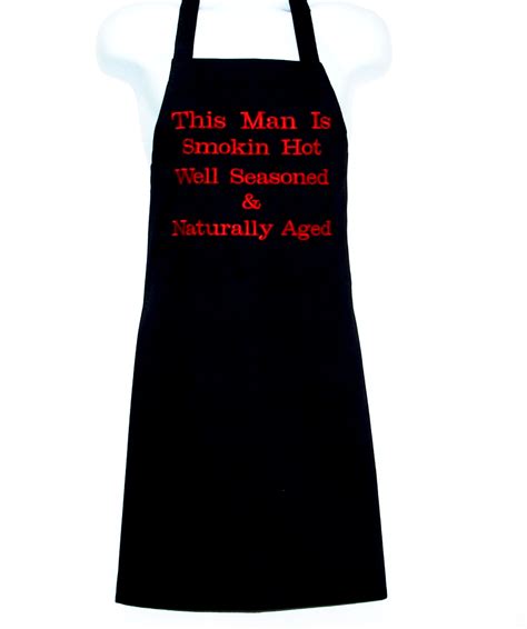 Smoking Hot Cook Chef Apron Well Seasoned Naturally Aged Boss Husband Wife Partner