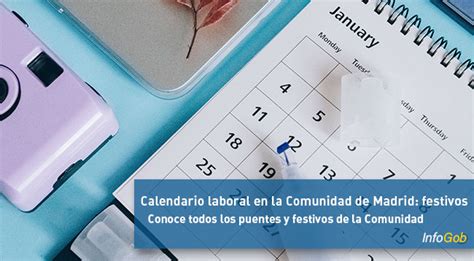 Calendario Laboral En La Comunidad Madrid Todos Los Festivos