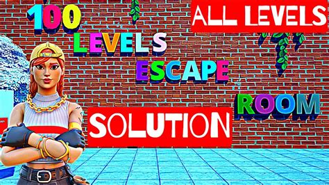 Fortnite 100 Level Escape Room All Levels Solution Code 3504 7773