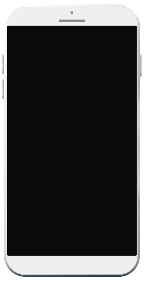 White Smartphone Illustration Transparent Png Svg Vec