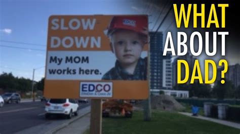 Construction Sign Throws Fathers Under The Bus Youtube