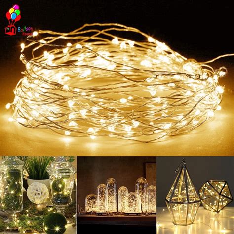 1m 2m 3m Led Battery Mini Led Copper Wire String Fairy Lights Christmas Wedding Shopee Philippines