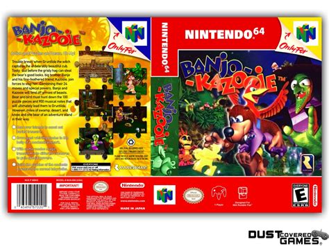 Banjo Kazooie N64 Nintendo 64 Game Case Box Cover Brand New